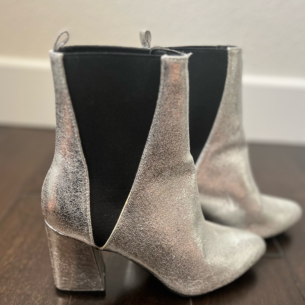 Wild Diva silver booties